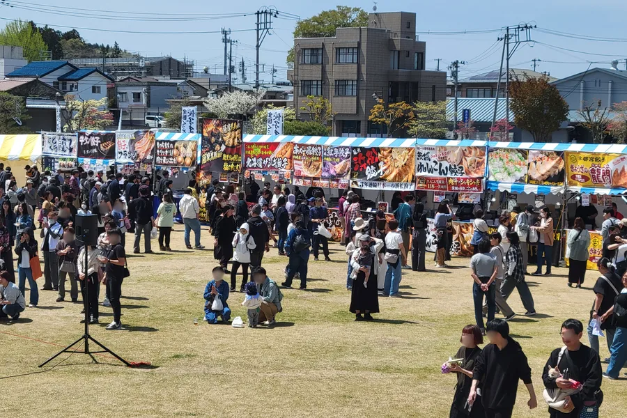 他県で開催した餃子まつりの様子