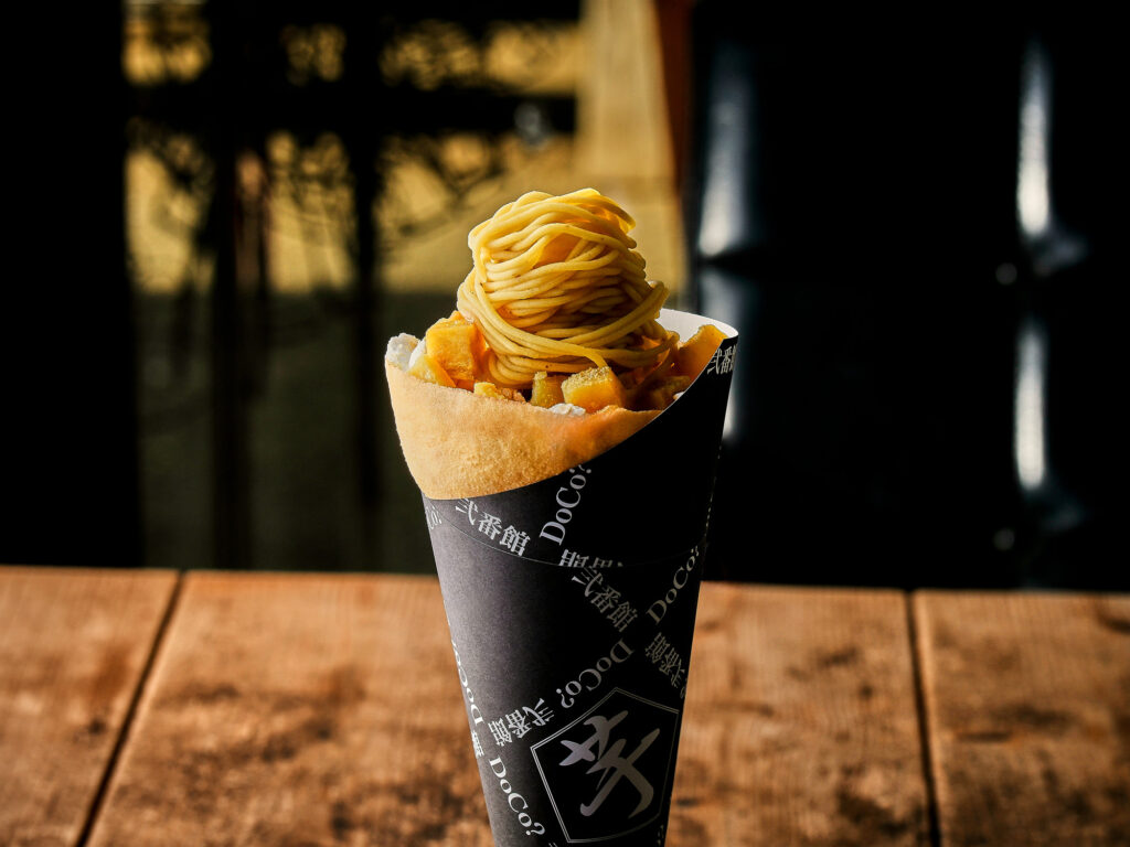 モンブラン塩バタークレープ(やきいも処DOCO弐番館)